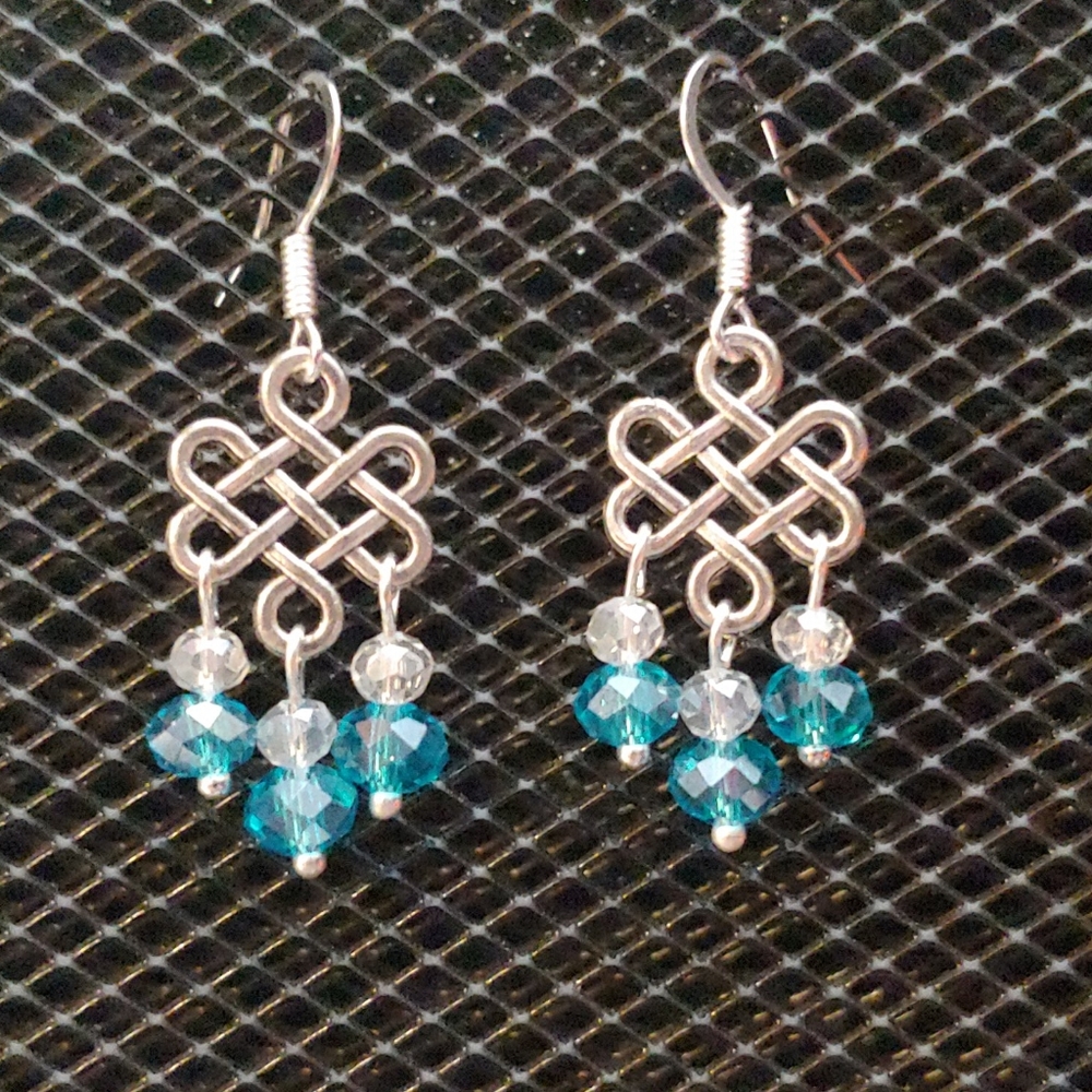 3/$20 | Celtic knot chandelier earrings